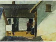 Vecsési Sándor : Szűk udvar 1962