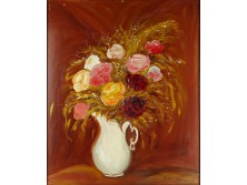 Dobi Ilona : Asztali virágcsendélet 2000
