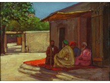 Révész László : Orientalista jelenet