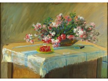 Perczell jelzéssel : Asztali virágcsendélet 1972