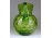 Antik 1800-as évekből származó nagyméretű zöld színű fújt huta üveg kancsó