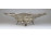Antik 1803-ból való áttört gyönyörű kalapált 13 lattos ezüst kínáló tál 680 g