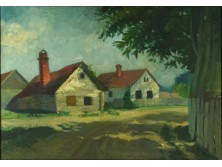 XX. századi magyar festő : Falu széli házak