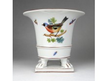 Régi Herendi Rothschild mintás oroszlánlábas porcelán kaspó 1944