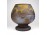 Émile Gallé jellegű Art Nouveau francia jelzett rétegelt üveg váza 18.5 cm