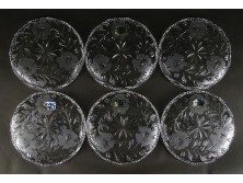 Jelzett BLEIKRISTALL német ólomkristály tányér készlet 6 darab