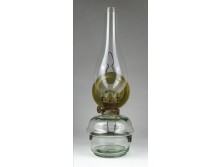 Antik Lampart lámpagyári üveg asztali petróleum lámpa 29.5 cm
