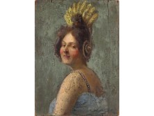 Nagy Vilmos : Párizsi revütáncos portré 1904