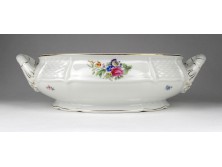 Antik Rosenthal porcelán leveses tál 20 x 29.5 cm