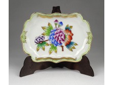 Régi jubileumi Herendi Viktória mintás porcelán tálka