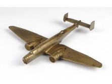 Régi bronz Junkers JU-86 bombázó repülőgép makett