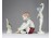 Régi Aquincum porcelán figura 3 darab