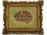 Régi szamócás gobelin aranyozott Blondel keretben 26 x 32.5 cm
