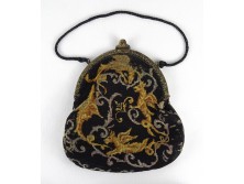 Antik réz csatos sárkánydíszes női színházi táska
