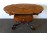 Antik fiókos póklábú asztal ovális neobarokk szalonasztal