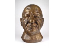 Szőllősi Endre : Bronz fej kisplasztika 1941