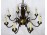 Régi nyolcágú bronzírozott flamand formájú csillár 140 x 70 cm
