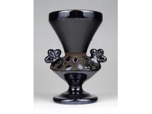 Mezőtúri kerámia váza 12.5 cm