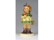 Régi exkluzív kiadású Hummel porcelán kislány figura 1981
