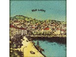 XX. századi jugoszláv művész : Keretezett Mali Losinj városkép zománckép 17 x 17 cm