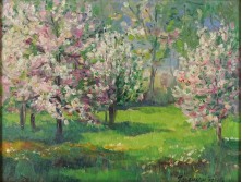 Ferenczy János : Tavaszi virágzás 26.5 x 33 cm