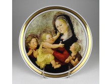 Különleges Hollóházi porcelán MUSÉE D'ART dísztányér 24.5 cm