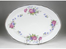 Pillangó mintás Hollóházi porcelán kínáló tál pecsenyetál 36.5 cm