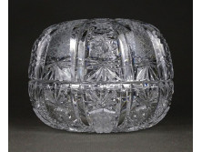 Régi gyönyörű kristály bonbonier 8 x 10.5 cm