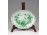 Zöld indiai kosár mintás Herendi porcelán hamutál
