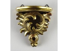 Antik aranyozott kisméretű florentin fali konzol polc 12 cm