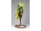 Mid century fújt üveg dísztárgy művészi virág kompozíció 21 cm