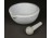Antik fehér kisméretű Elbogen porcelán gyógyszerészeti patikamozsár