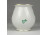 Régi zöld Eton mintás Herendi porcelán váza ibolyaváza 7 cm