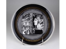 Szász Endre Napfény Hollóházi porcelán tál 20 cm