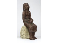 Herczeg Klára : Copfos kislány 18 cm