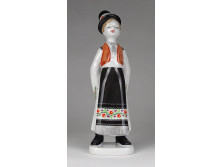 Régi Hollóházi porcelán matyó legény 18 cm
