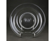 Régi fújt üveg tányér mélytányér 23 cm