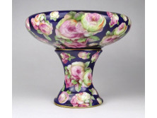 Régi lila színű virágos Princess Louise osztrák porcelán asztalközép kínáló
