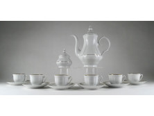 Jelzett Royal Five Stars porcelán 6 személyes kávéskészlet