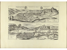 Historizáló Esztergom térkép 1595 35.5 x 49.5 cm