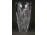 Csiszolt üveg kristály váza 22 cm