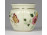 Pillangós vajszínű Zsolnay porcelán gerezdes váza 5.8 cm