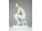 Zsolnay porcelán térdelő akt szobor 22.5 cm