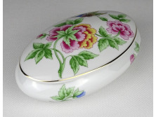 Régi pillangós Hollóházi porcelán bonbonier