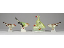 Régi Aquincum porcelán madár figura csomag 4 darab