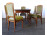 Régi neobarokk étkezőgarnitúra asztal + 6 darab szék