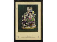 Meissen - Michel-Victor Acier : "A jó anya" 25.5 x 17.5 cm