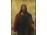 Antik keretezett Jézus portré olajnyomat