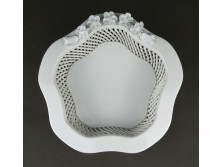 Régi Herendi porcelán kosár 15 cm
