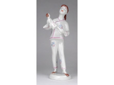 Hibátlan Hollóházi porcelán pizsamás kislány figura 16.5 cm